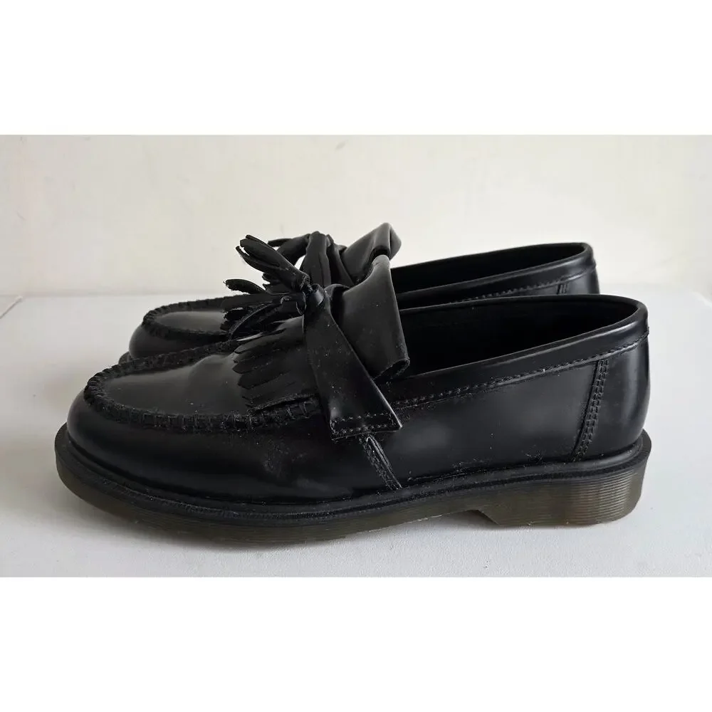 Dr. Martens Adrian Leather Tassel Black Loafers Size 9 Men / 10 Women